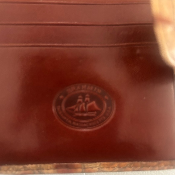 Vintage Brahmin Wallet Croco Stamp Bifold with Coin Purse - Picture 6 of 7